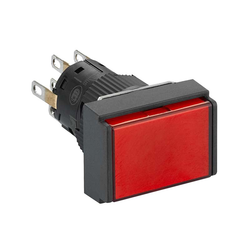 Schneider/Schneider Electric domestic XB6EDW plastic one-piece rectangular self-resetting button with light