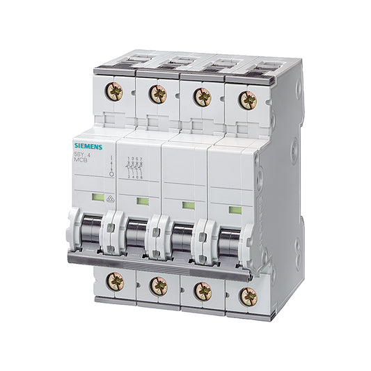 SIEMENS 5SY4 high-breaking miniature circuit breaker 4P