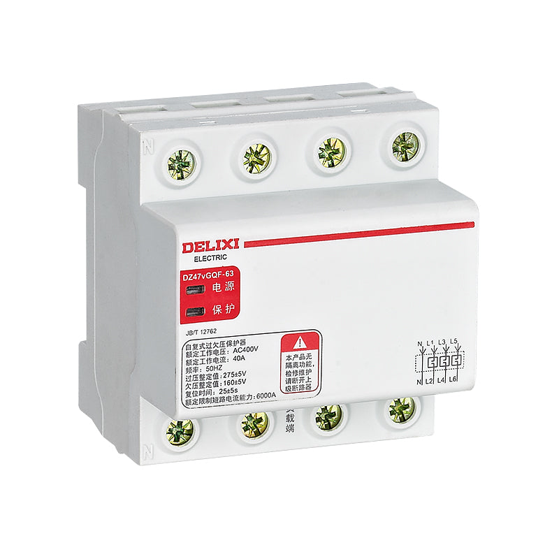 DELIXI DZ47vGQR Resettable Overvoltage and Undervoltage Protector