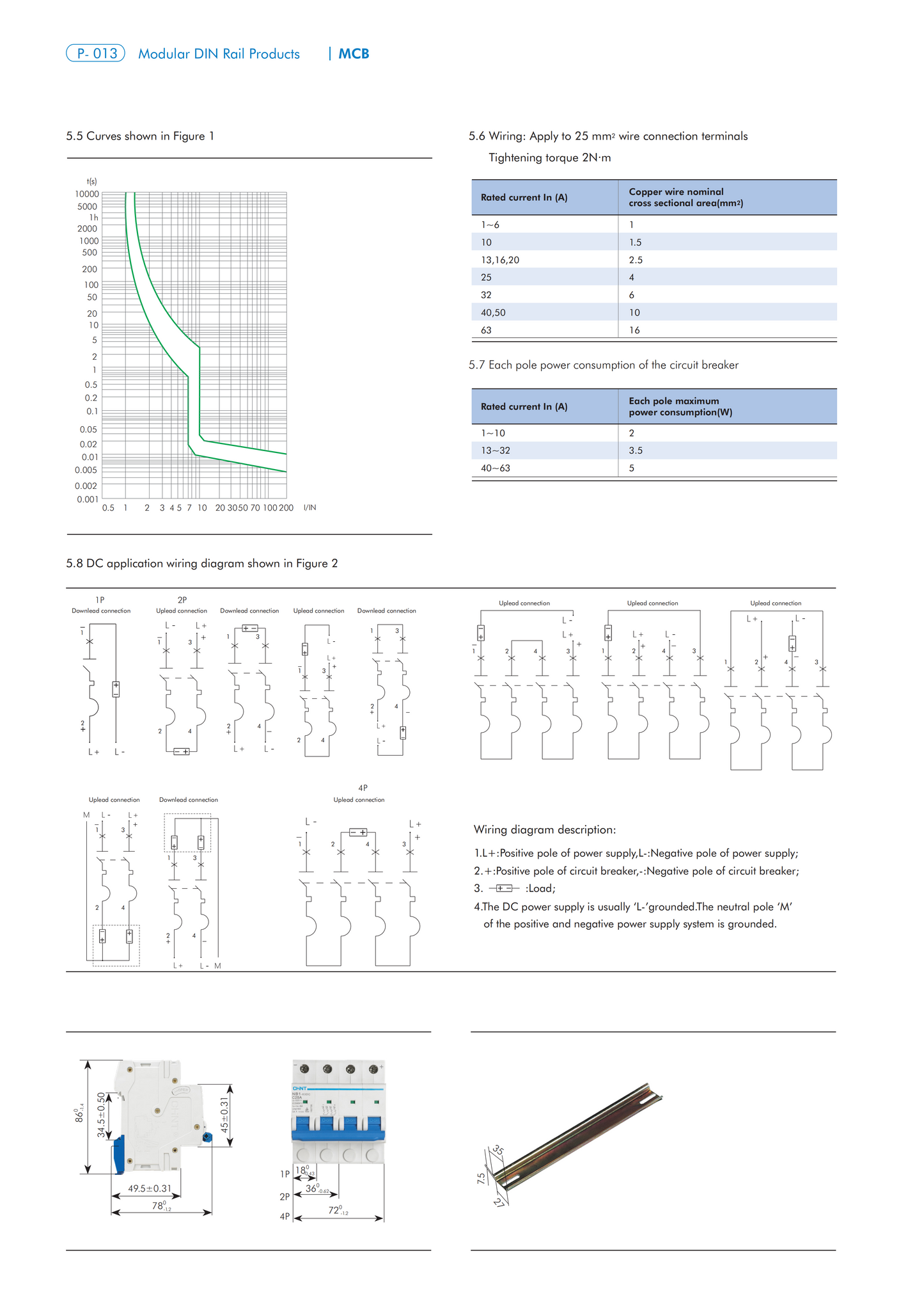 NB1-63DC DC Miniature Circuit Breaker
