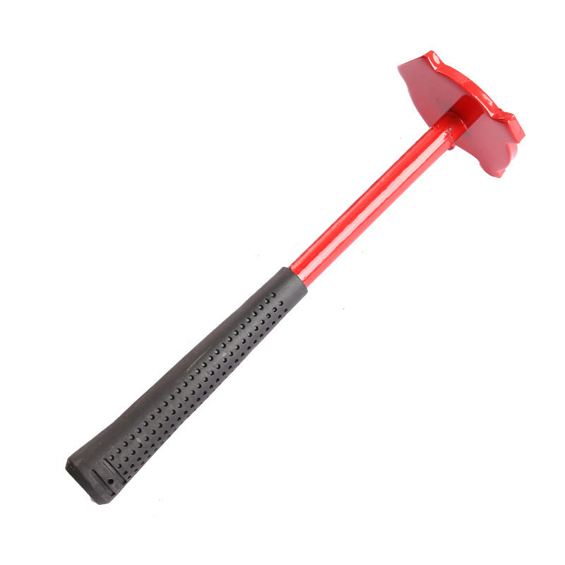Factory direct supply of cast iron oil drum lid opener, 300mm plastic handle, red wrench tool, wholesale available, fast shipping.