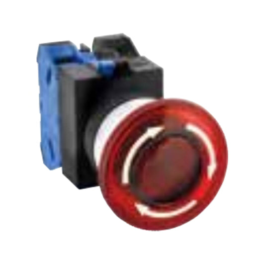 IDEC AVLW mushroom head button (press lock rotation reset type)