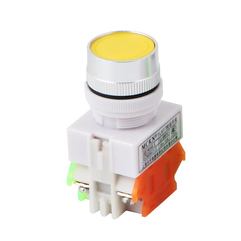 Self-Reset Switch Lay37-11bn (Y090) Flat Button Without Lock Ф22mm One Open And One Closed