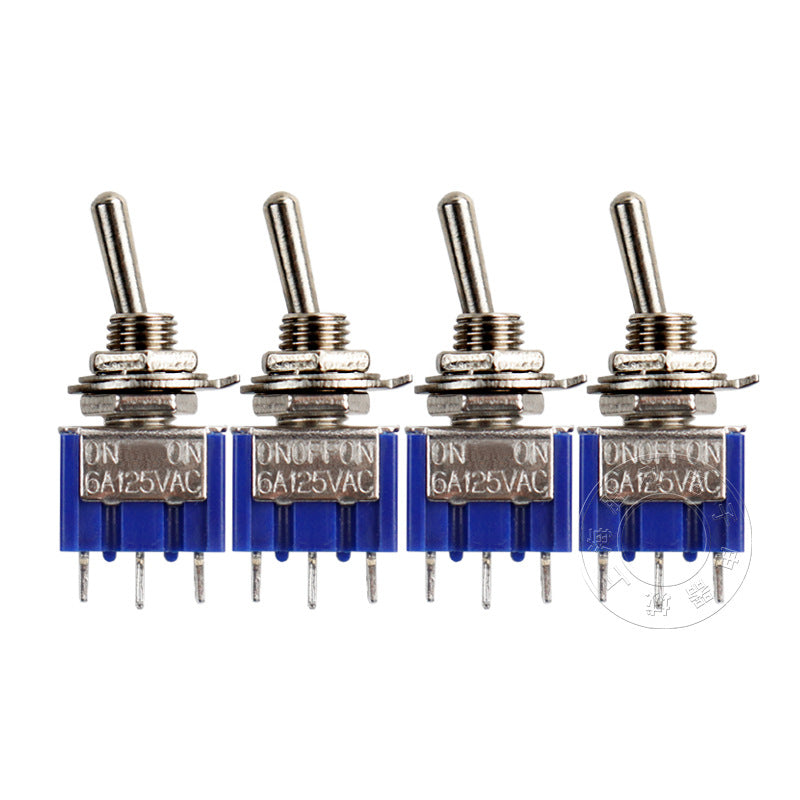 MTS-102/103/202/203 toggle switch, 3-pin/6-pin, 2-position/3-position lever rocker switch