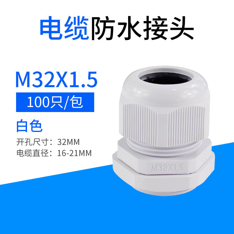 Cable connectors, plastic nylon waterproof connectors PG7 PG9 PG11 PG type, metric M type, fixed connectors