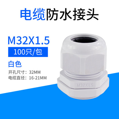 Cable connectors, plastic nylon waterproof connectors PG7 PG9 PG11 PG type, metric M type, fixed connectors