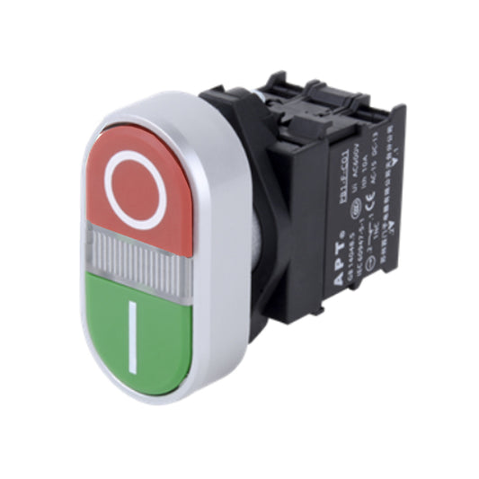 APT PB1L flat head illuminated two-position button