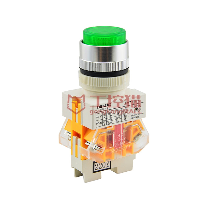 DELIXI/Delixi Electric LAY7 illuminated self-locking button 160 pieces/box