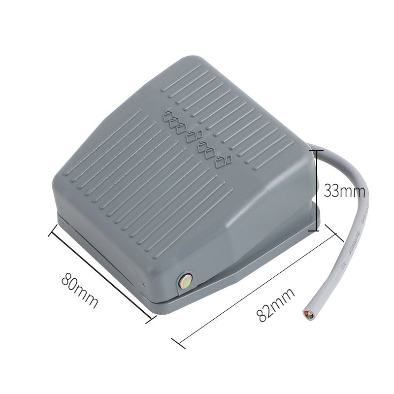 TFS-201 Foot Switch, FS-201 Pedal Foot Switch with 2-meter Wire, Self-Resetting, 220V/380V