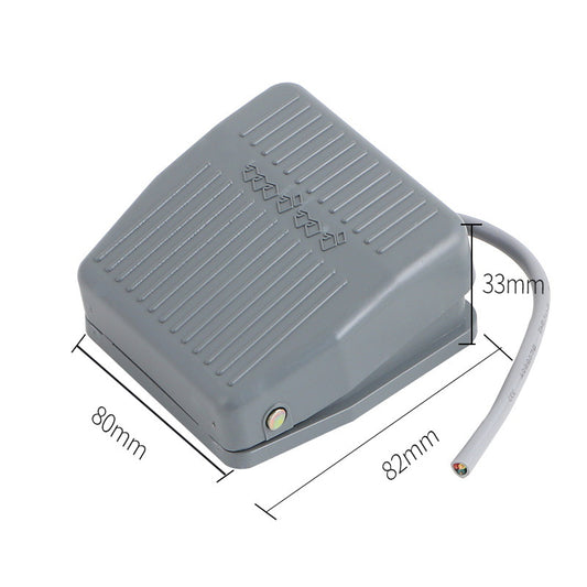 TFS-201 Foot Switch, FS-201 Pedal Foot Switch with 2-meter Wire, Self-Resetting, 220V/380V