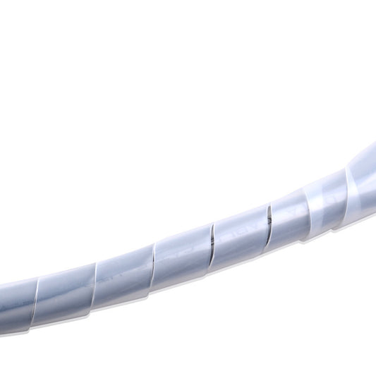 Wire spiral wound tubing, wire wrapping tubing, PE spiral plastic spiral wound tape, black and white, 4mm-30mm