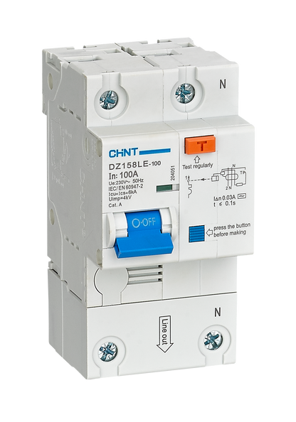 CHINT DZ158LE Residual Current Operated Circuit Breaker (RCBO)