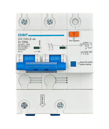 CHINT DZ158LE Residual Current Operated Circuit Breaker (RCBO)