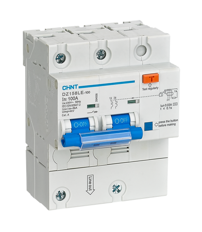 CHINT DZ158LE Residual Current Operated Circuit Breaker (RCBO)