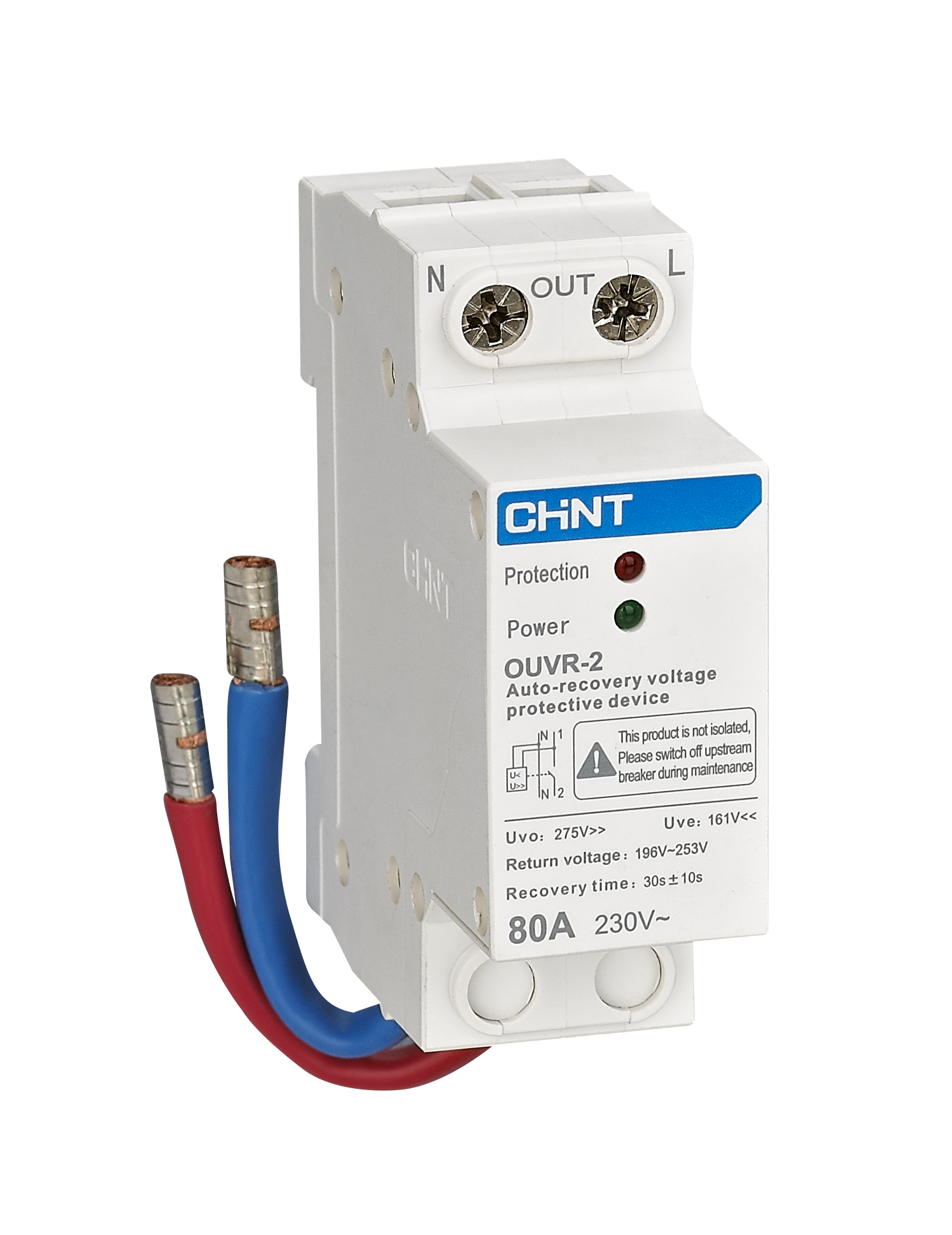 CHINT OUVR-2 Over Voltage And Under Voltage Protective Device With Auto-Reclosing Function