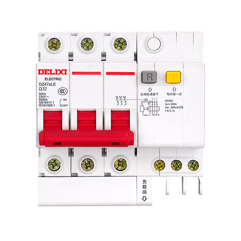 DELIXI CDB6PLEi 1P+N Residual Current Operated Circuit Breaker