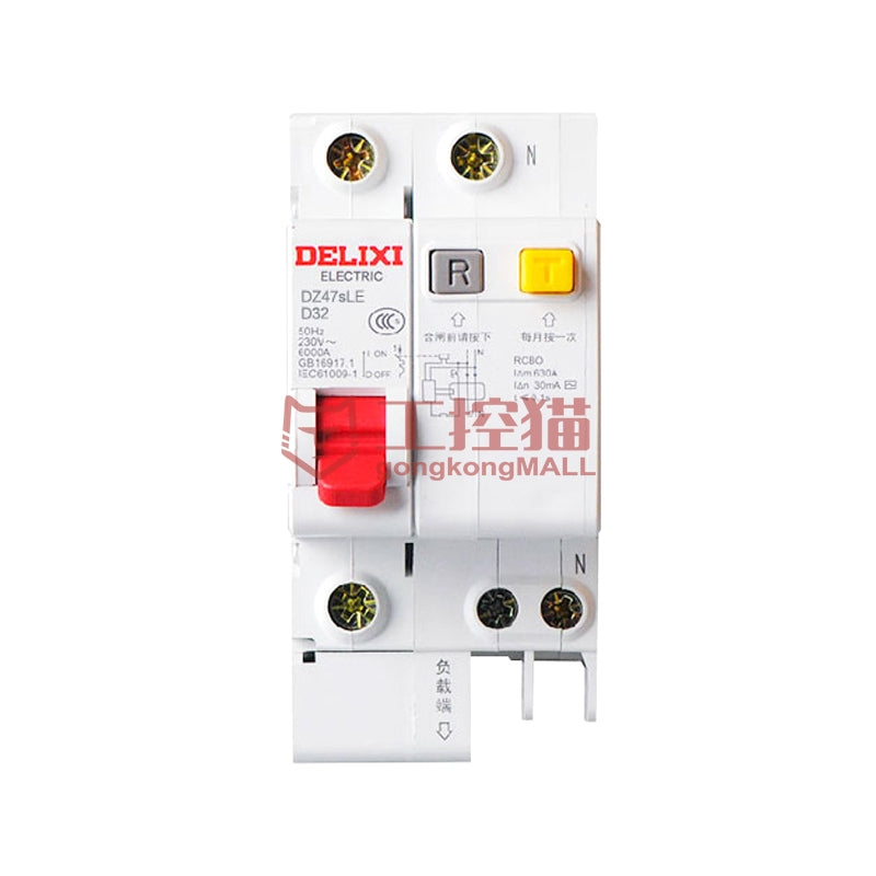 DELIXI CDB6PLEi 1P+N Residual Current Operated Circuit Breaker