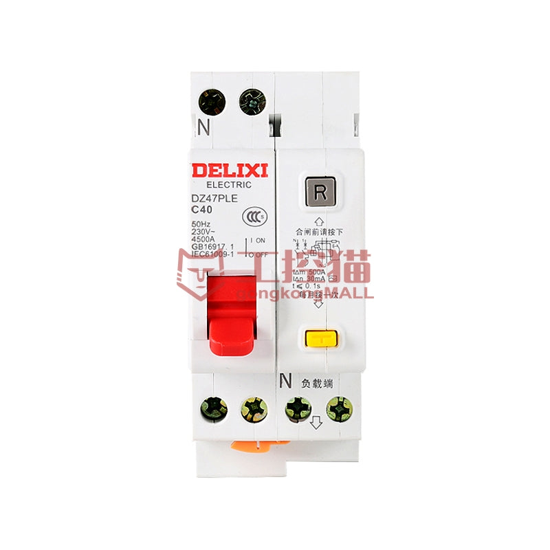 DELIXI DZ47PLEY-63 1P+N Leakage Circuit Breaker