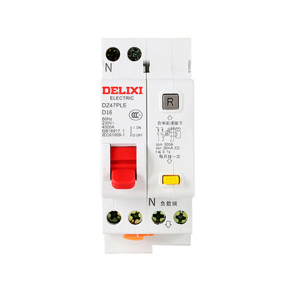 DELIXI DZ47PLEY-63 1P+N Leakage Circuit Breaker