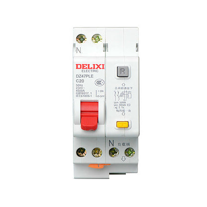DELIXI DZ47PLEY-63 1P+N Leakage Circuit Breaker
