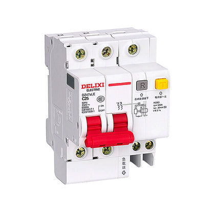 DELIXI DZ47TRLE Transparent RCBO 6kA Miniature Earth Leakage Circuit Breaker