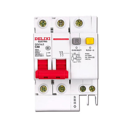 DELIXI DZ47TRLE Transparent RCBO 6kA Miniature Earth Leakage Circuit Breaker