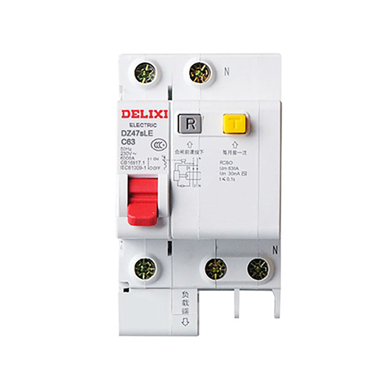 DELIXI DZ47TRLE Transparent RCBO 6kA Miniature Earth Leakage Circuit Breaker