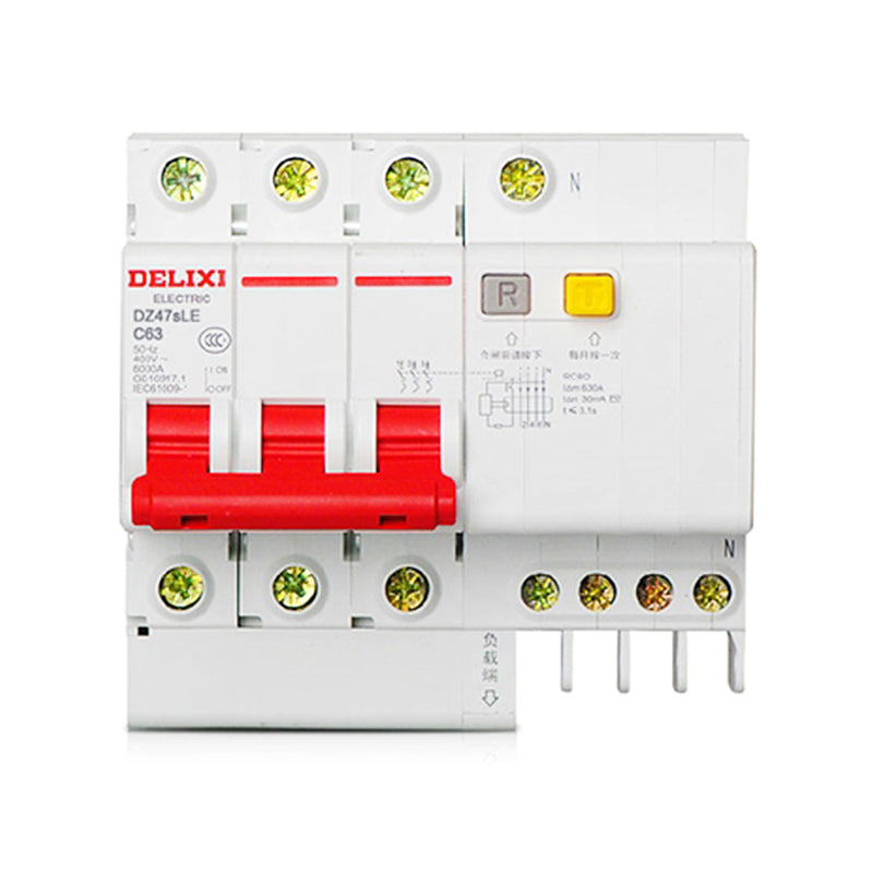 DELIXI DZ47TRLE Transparent RCBO 6kA Miniature Earth Leakage Circuit Breaker