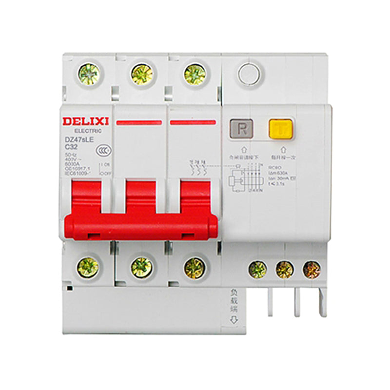DELIXI DZ47TRLE Transparent RCBO 6kA Miniature Earth Leakage Circuit Breaker