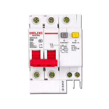 DELIXI DZ47TRLE Transparent RCBO 6kA Miniature Earth Leakage Circuit Breaker