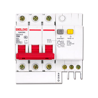 DELIXI DZ47TRLE Transparent RCBO 6kA Miniature Earth Leakage Circuit Breaker