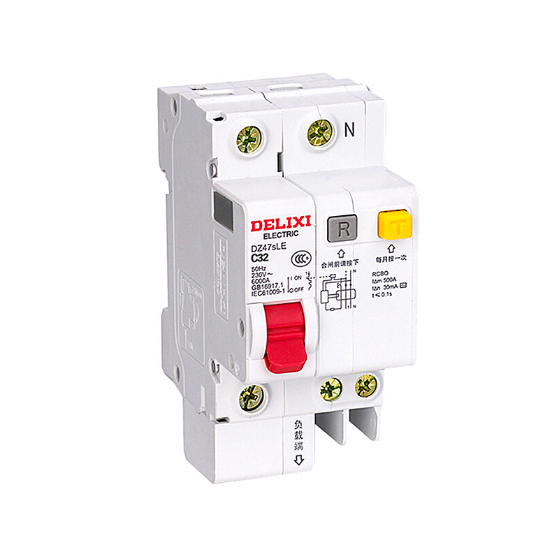 DELIXI DZ47TRLE Transparent RCBO 6kA Miniature Earth Leakage Circuit Breaker