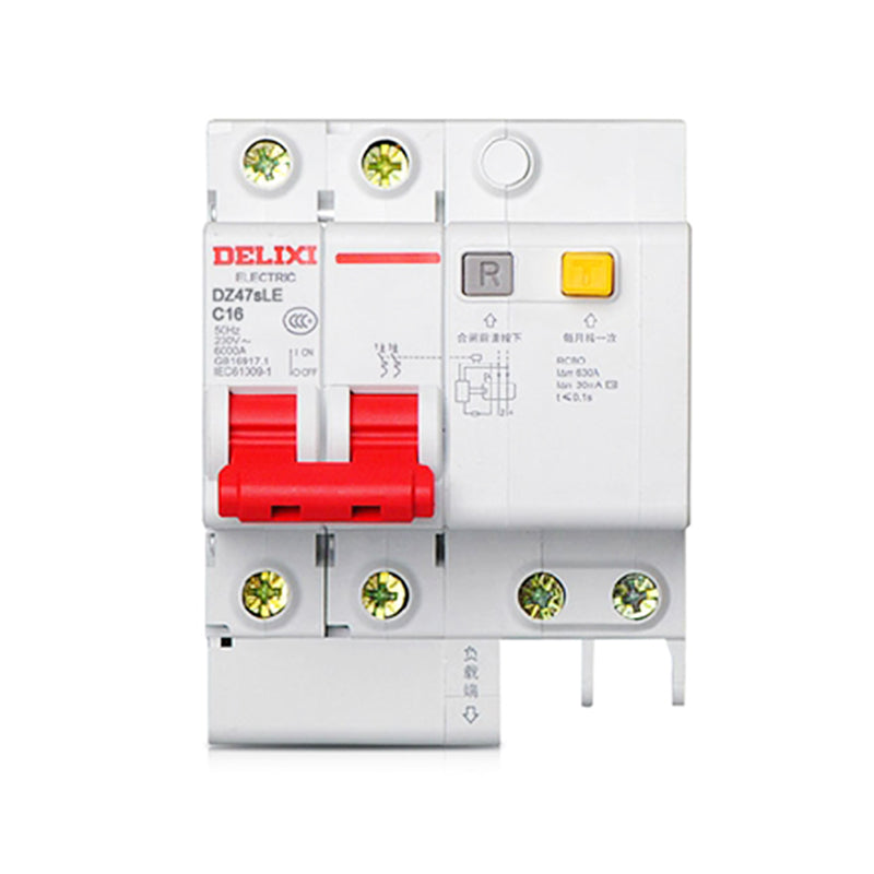DELIXI DZ47TRLE Transparent RCBO 6kA Miniature Earth Leakage Circuit Breaker