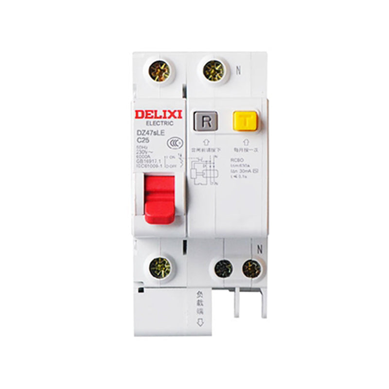 DELIXI DZ47TRLE Transparent RCBO 6kA Miniature Earth Leakage Circuit Breaker