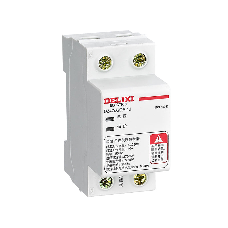 DELIXI DZ47sGQF(R) Resettable Overvoltage and Undervoltage Protector
