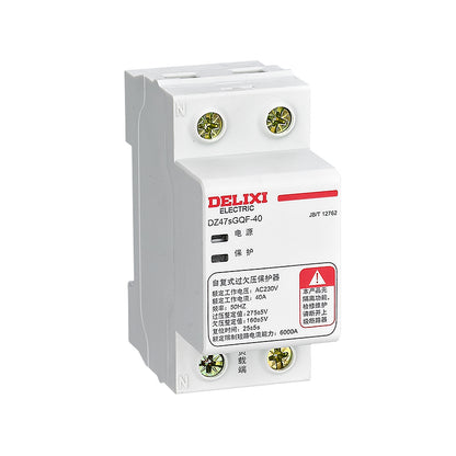 DELIXI DZ47sGQF(R) Resettable Overvoltage and Undervoltage Protector