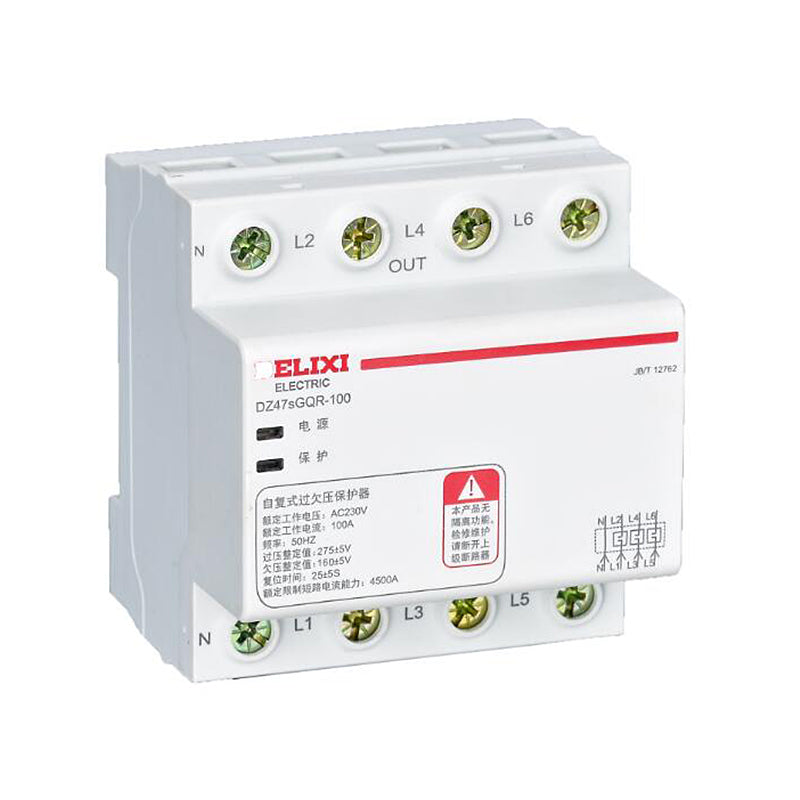DELIXI DZ47sGQF(R) Resettable Overvoltage and Undervoltage Protector