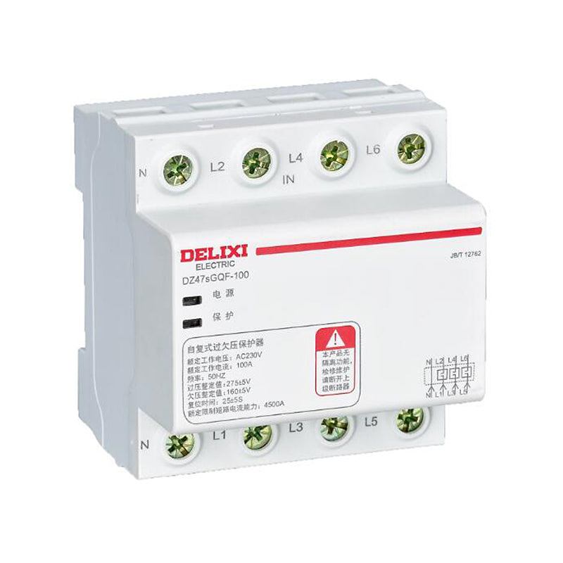 DELIXI DZ47sGQF(R) Resettable Overvoltage and Undervoltage Protector