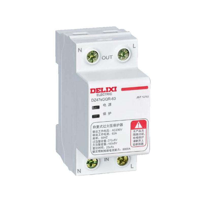 DELIXI DZ47sGQF(R) Resettable Overvoltage and Undervoltage Protector