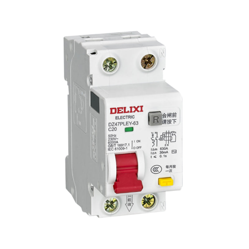 DELIXI DZL18 Thermal-Magnetic Residual Current Operated Circuit Breaker