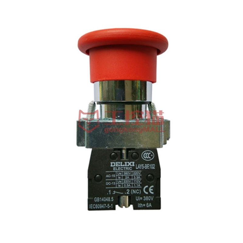 DELIXI/Delixi Electric LAY5s standard rotary reset emergency stop button 160 pieces/box