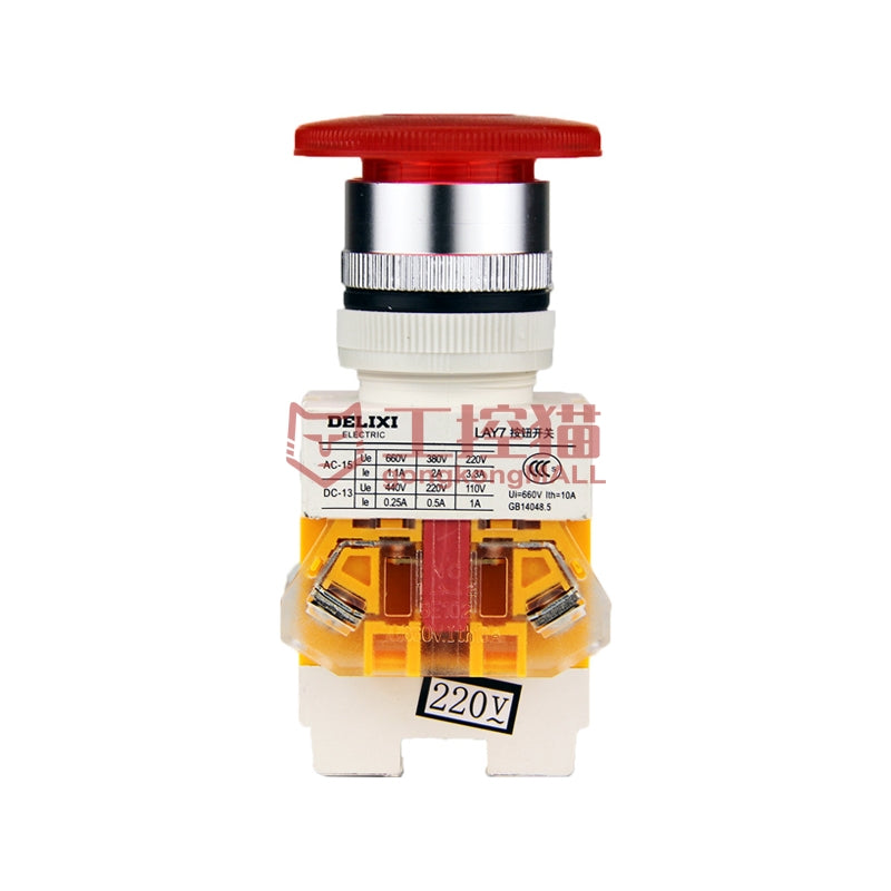 DELIXI/Delixi Electric LAY7 illuminated mushroom button 160 pieces/box