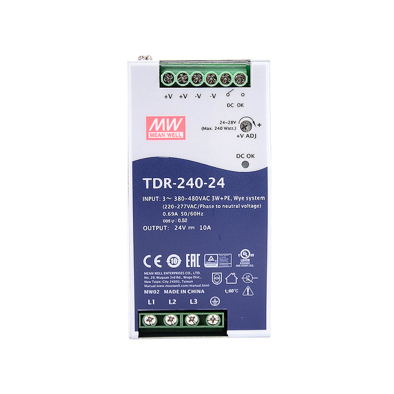 MEAN WELL/Mean Well Power TDR three sets of industrial rail type switching power supply with PFC function