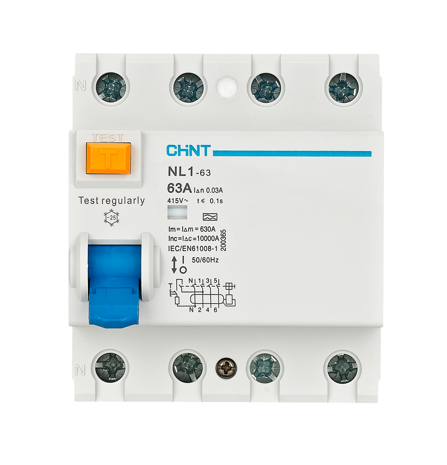 CHINT NL1E-63 Residual Current Circuit Breaker (RCCB)