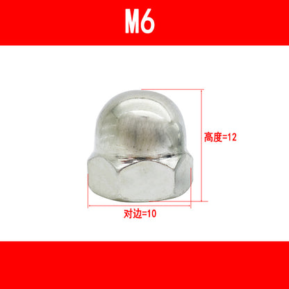 Cap-shaped nuts, decorative cap nuts, cap caps, nut caps, ball head nuts M5 M6 M8 M10 M12 M16