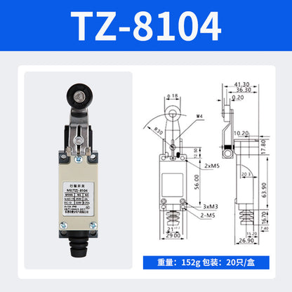 High-quality TZ-8108 limit switch, miniature upright type, waterproof (tz-8104)