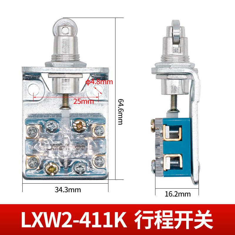 LXW2-11 micro switch, limit switch, travel switch, core; LXW2-411K elevator silver dot core.