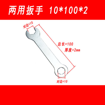 Factory direct sales of open-end hex wrenches, 10*10 dual-purpose wrenches, 10-10 closed-end double-ended wrenches, and 10mm screwdrivers.