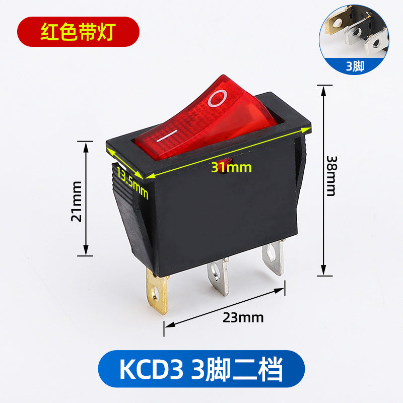 KCD1 push-button power switch, rocker switch, 234 rocker switch, two-pin, four-pin, six-pin, two-position, three-position rocker switch.
