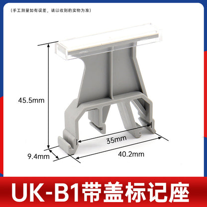 UKB1 Marker Base JXB/SAK-B Identification Table Label Holder UKB2 Terminal Block Label Gray Brown